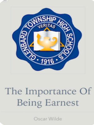 cover image of The Importance of Being Earnest